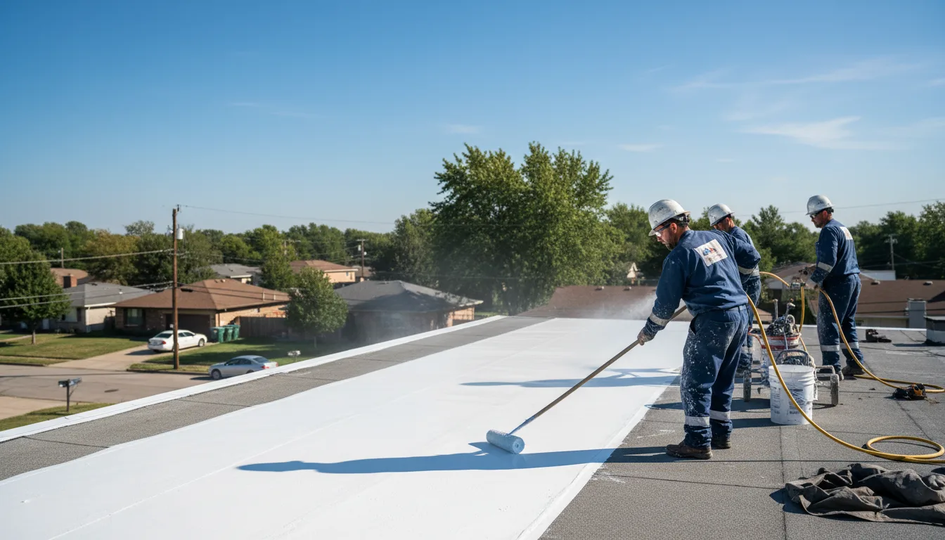 Commercial roof coating in Gully, MN near me